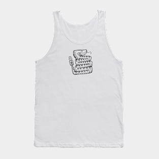 Prairie Rattlesnake (Black) Tank Top